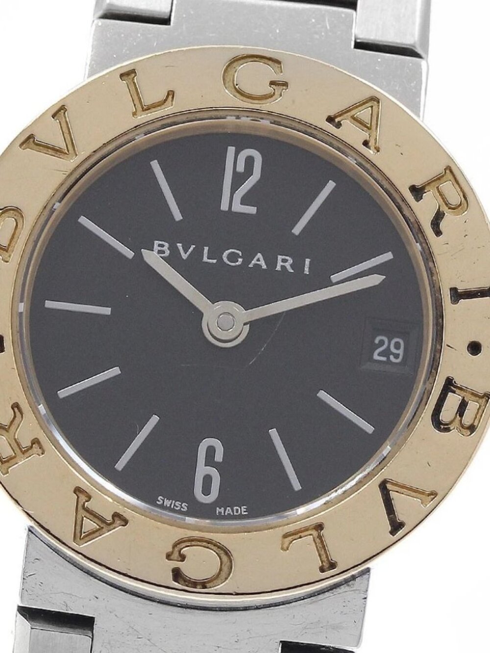 BVLGARI BB23SG Date Black Dial Quartz Ladies Watch_934496